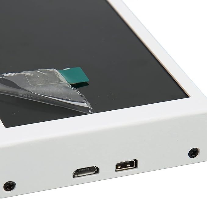 ASHATA 7.9in PC Temp Monitor PC Temp Monitor with Visual Theme Editor Metal Case CPU GPU SSD Data Temperature Monitor Panel for AIDA64 Hardware Driver Board