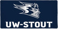 University of Wisconsin - Stout Primary Logo Large Gaming Mouse Pad Desk Mat with Stitched Edges Non-Slip Base for Gamer Home and Office 31.5 x 15.7