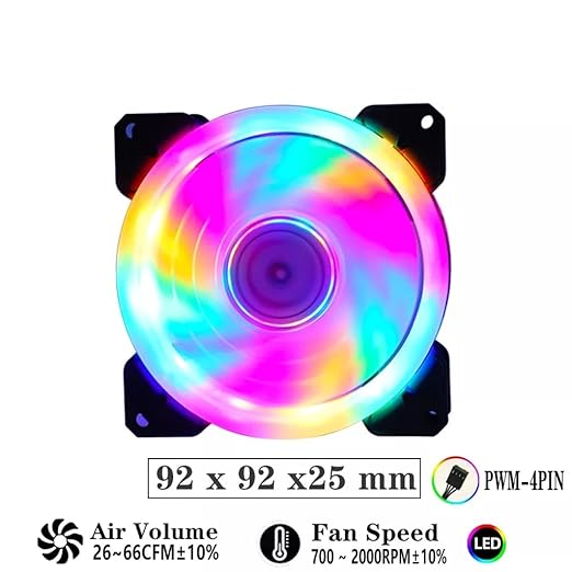 90mm Fan Computer Case Cooling Fan Silent for Case CPU Cooler Radiator