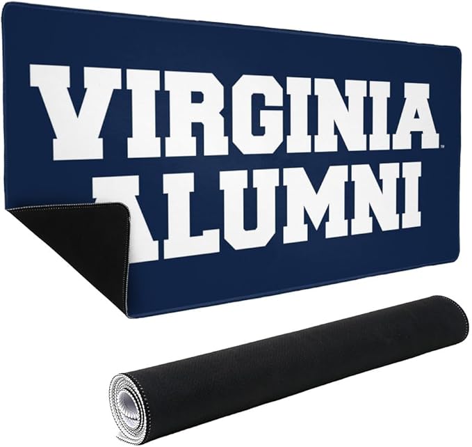 University of Virginia Alumni Large Gaming Mouse Pad Desk Mat with Stitched Edges Non-Slip Base for Gamer Home and Office 31.5 x 15.7