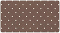 Brown and White Polka Mouse Pad Large Desk Mat Extended Keyboard Mouse Pad with Non-Slip Base and Stitched Edge Mouse Mat Desk Pad 30x16 Mouse Pads for Desk Home Office Gaming