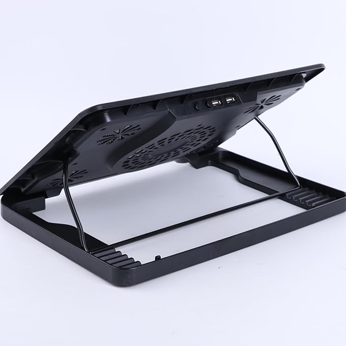 POPETPOP -Fan Radiator Adjustable Cooling Notebook Cooling Pad Fan Cooler Fans Lap Radiator Notebook Cooler Usbc Black