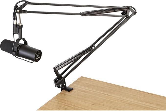 Zoom ZDM-1 Podcast Mic Packs with StreamEye BOOMARM1 Microphone Boom Arms and Microphone Pop Filters (Two-Pack)