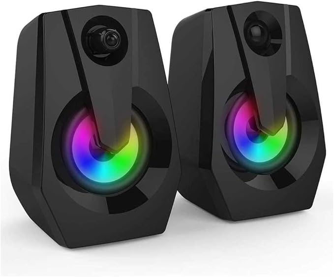 Computer Speakers Stereo Multimedia Desktop SpeakersGaming Speakers2.0 Channel Speakers for PC/Laptop/Tablets/Game Machine