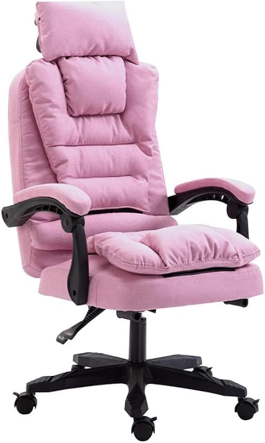 Chairs Large Size Gaming Chair RecliningBearing Capacity: 330lbs (Color:Pink)