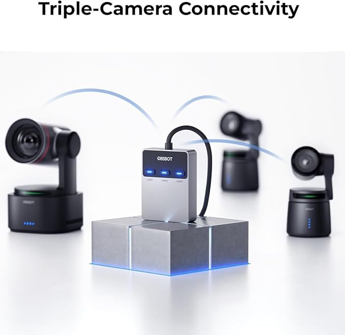 OBSBOT Wireless Multi-Cam Connector Compatible for Tail 2 Tail Air Smartphones &amp Tablets with USB-C Interface