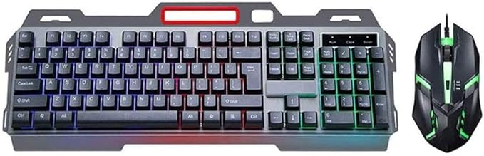 Mechanical Gaming Keyboard RGB Backlit Keys Computer Keyboard 104 Keys Wired Gaming Keyboards USB Keyboard for PC Gamer Laptop (Black)