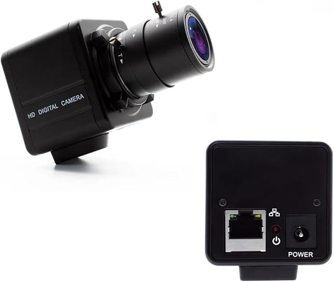 3MP Industrial Camera with 50mm 60mm 100mm 1 CS Mount Manual Iris Lens for Home Surveillance Live Streaming Webcam