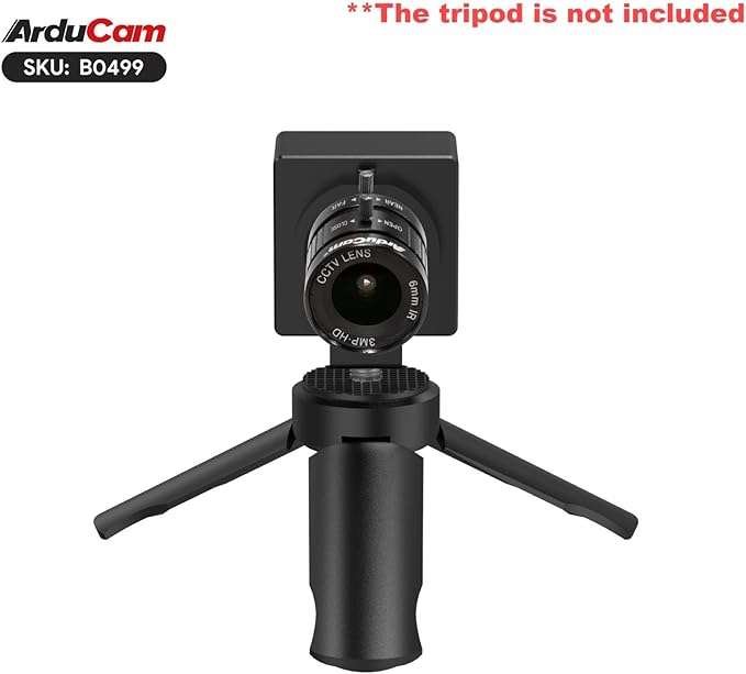 Arducam USB 3.0 Camera IMX296 Global Shutter USB Camera Module 1.58MP 44FPS High-Speed UVC Webcam with 60°(D) 6mm CS Lens for Windows Linux