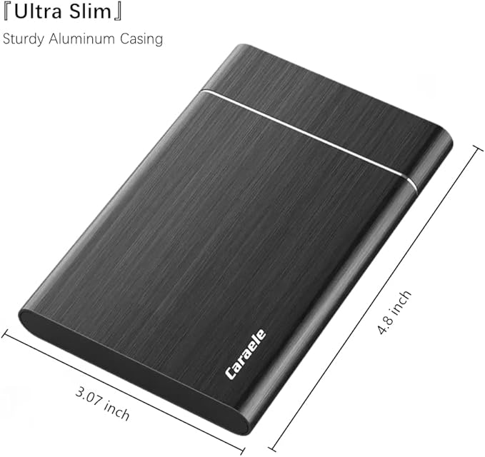 1TB Portable External Hard Drive USB3.0 Mobile HDD Storage for PC Mac Desktop Laptop Mac Chromebook Xbox One Xbox 360 PS4 (Black)