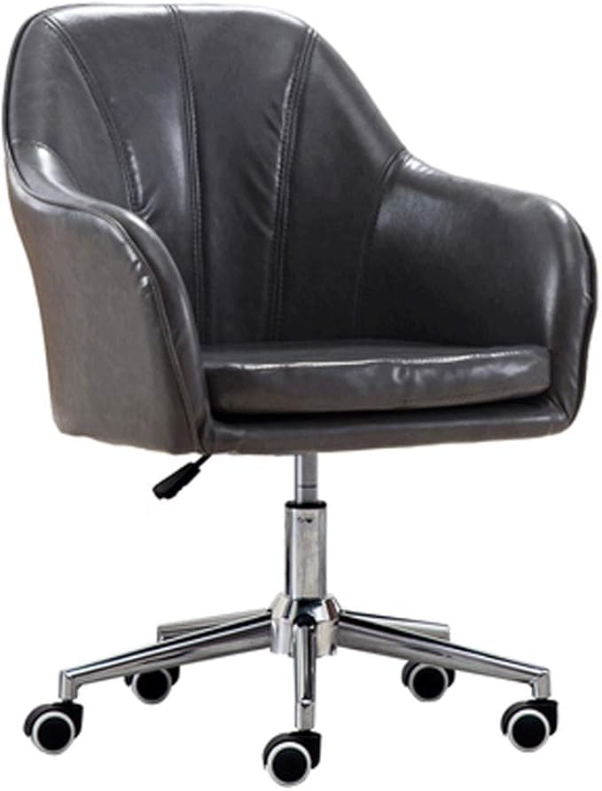 YYDS Chair Lovely Bedroom Gaming Chair Computer Office Chair with Steel Feet Ergonomic Home Rotatable Desk Chair for Live Broadcast Ergonomically (Size : Dark Gray)