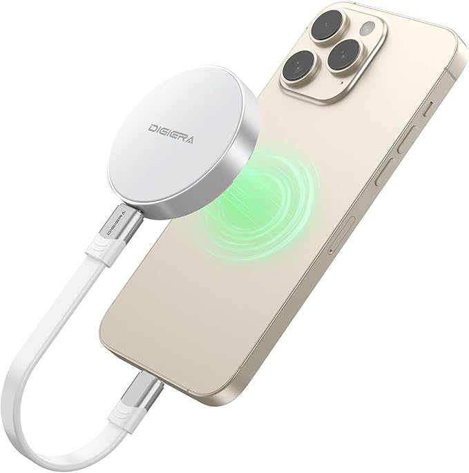 2TB Magnetic Portable SSD External Solid State Drives with USB-C 3.2 Gen 2x2 Speed Up to 2000MB/s Compact &amp Durable Compatible with iPhone 15/16 Series and Other USB-C Devices White