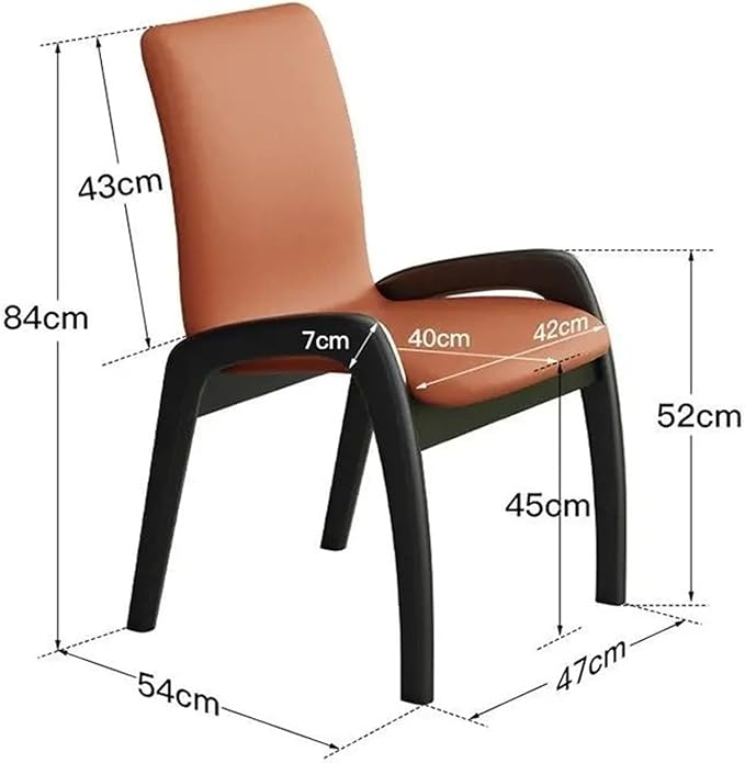 Adjustable Office Computer Chair with Armrest 1pcs Leather Upholstered Dining Chair with High Backrest Solid Wood Frame(Warm Grey)