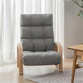 Office Chair Gaming Chair Computer Chair Wood Armchair with Reclining Backrest Recliner for Living Room Bedroom Adjustable Indoor Comfort Chair