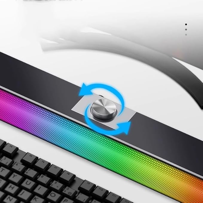 Computer Audio Desktop Heavy Subwoofer Laptop Home Wired Small Speaker Light E-Sports Games