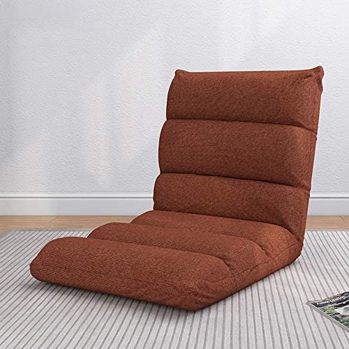 BTZHY Floor Chair Floor Chair Lazy Sofa Removable and Washable Foldable Meditation Chair with Backrest 5 Gears Freely Adjustable Single-Story Chair for Balcony Bedroom (Color : Gray)