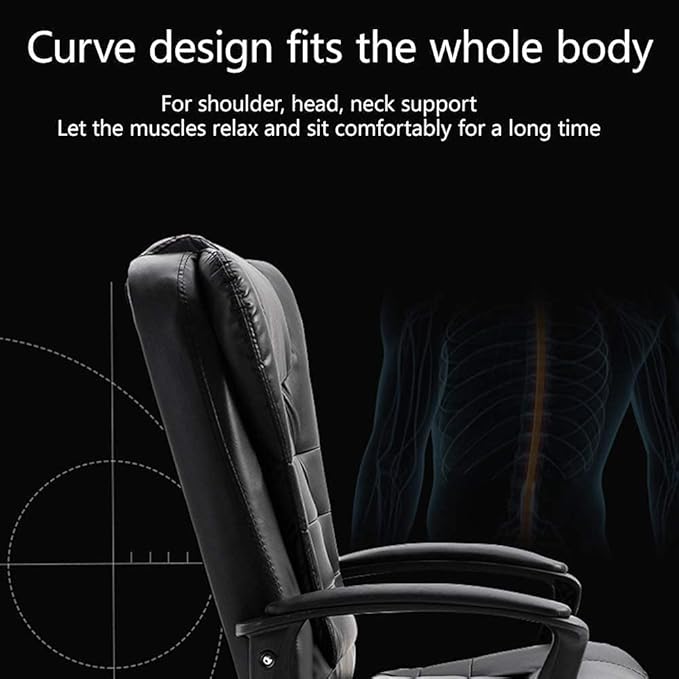 Computer Office Chair Swivel Task Chair Office Chairs Computer Chair Racing Style Office Desk Chair Double Seat Cushion Design Ergonomic Fabric Gaming Chair Bow Foot High-Back Office Computer Chair fo