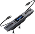 Silver Gray USB Hub for Tesla Owners 2 USB C Retractable Fast Charging Cables for iPhone 15 is Necessary Tesla Tesla Model 3/Y Accessories (2024-2021) but not Highland or Juniper Compatible