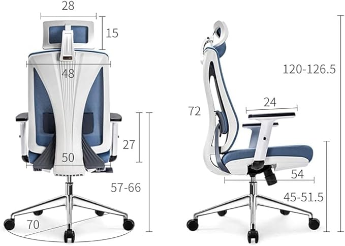 Ergonomic Computer Chair Home Swivel Chair Waist Support Chair Office Chair Gaming Chair(Color:Default)