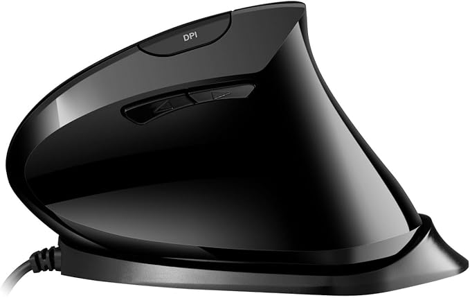 Adesso iMouse V3-TAA USB Adjustable Wrist Angle Vertical Ergonomic Mouse Made in Taiwan (TAA Compliant)
