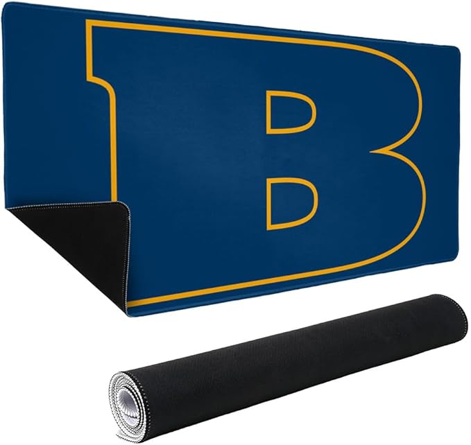 Beloit College Buccaneers Primary Logo Large Gaming Mouse Pad Desk Mat with Stitched Edges Non-Slip Base for Gamer Home and Office 31.5 x 15.7