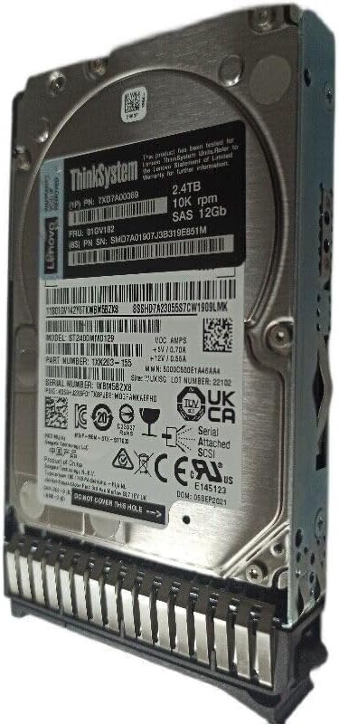 Lenovo 7XB7A00069 Think System 2.5 2.4TB 10K SAS 12Gb Hot Swap 512E Hard Drive
