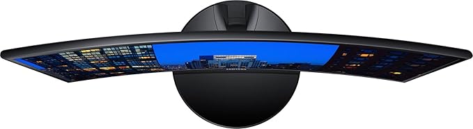 Samsung 24 390C Series LED Curved Monitor FHD(1920 x 1080) 60Hz 4ms AMD FreeSync Monitor HDMI VGA Black with HDMI Cable