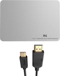 H4 Laptop Screen Extension - 8 in 1 HUB with Dual HDMI Extended 2 HDMI(4K @60Hz)3 USB A&ampC 3.0 Ports Hub