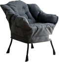Gaming Chair Computer Chair Sofa Wholesale Armchair Bedroom Comfortable Chair Armchair Chair (Color : Tq Dark Gray Suede)