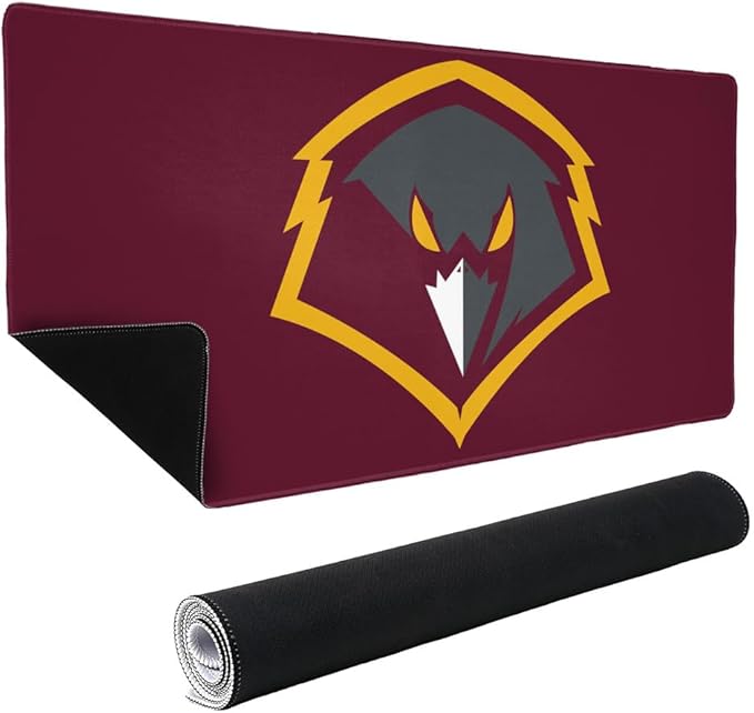 University of Charleston Primary Logo Large Gaming Mouse Pad Desk Mat with Stitched Edges Non-Slip Base for Gamer Home and Office 31.5 x 15.7