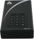 Apricorn 4TB Aegis Padlock DT 256-bit Encryption USB 3 Hard Drive (ADT-3PL256-4000)