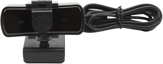 USB Computer Camera with Built - in Microphone 2K HD Video Call Lens Protection Cover - Plug and Play Wide Angle View Ideal for Remote Work and Streaming