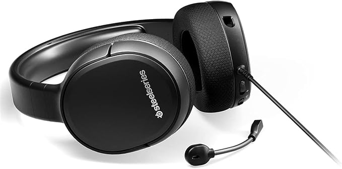 SteelSeries Arctis 1 Wired Gaming Headset – Detachable ClearCast Microphone – Lightweight Steel-Reinforced Headband – For PS5 PS4 PC Xbox Nintendo Switch Mobile