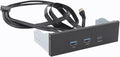 5.25 Inch Front Panel USB Hub 20Gbps Type C Gen 2x2 USB A Ports Type E 19 Pin Header Computer Case Front Bay for 8 10 11 2003 OS X Linux