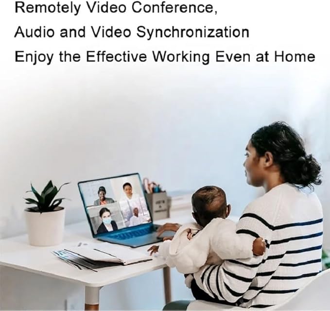 Web Conferencing Live Show Education Video Conference Camera 4k with Speaker Microphone Computer