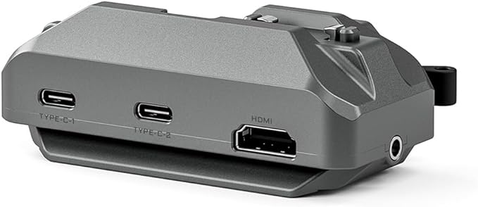 Tilta Khronos Quick Release USB-C Hub (Space Gray) - HDMI Ports | Audio Monitoring | Secure Arca Mount | Versatile High-Speed Performance for SSD Drive