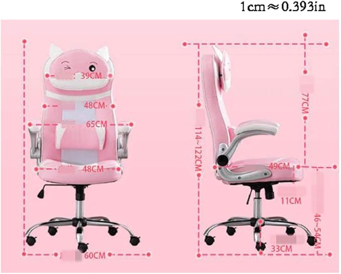 YYDS Chair Gaming Chair Executive Ergonomic Swivel Chair with Headrest and Lumbar Pillow Rotating Lifting Handrail Esports Chair Ergonomically (Color : G Size : Aluminum Alloy feet)