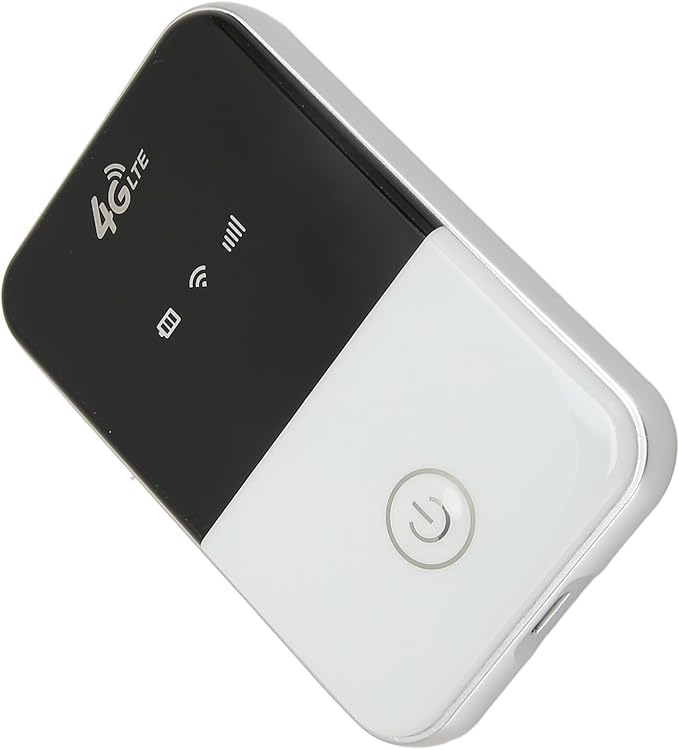 FILFEEL 4G LTE Mobile WiFi Hotspot with Display - Support 8 Users Portable Router with SIM Slot and USB Charging for Travel (European Version)