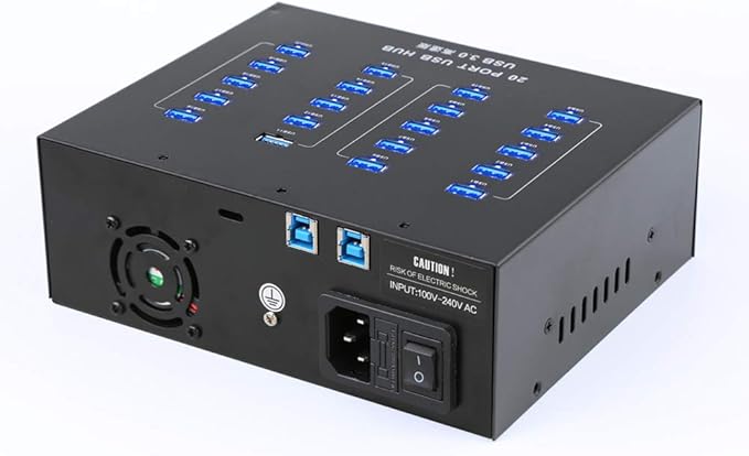 [Upgraded Version] Sipolar USB hub A-213P High Speed Multi Ports USB 3.0 Data Hub for Cell Phone/Tablets with Mounting Brackets