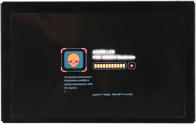 5 Inch Computer Temp Monitor for aida64 PC CPU Monitor CPU Hardware Temperature Monitor External Expansion Display for PC ARGB Computer Case Secondary Screen