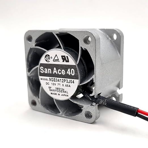 High Temperature Resistant 40mm Cooling Fan 9GE0412P3J04 12V 0.65A for Laptops and Electronics