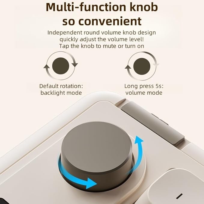 L98 96% Membrane KeyboardTri-Mode Connectivity RGB BacklightsRotary Knob+ScreenGasket MountedSa Profile Keycaps98 Keys Software Programmable Gaming Keyboard for MAC/Win (Deep Blue)