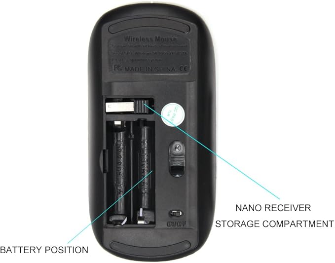 Graphic4You Live Your Dreams Paris Eiffel Tower Ergonomic Wireless Mouse with Nano Receiver