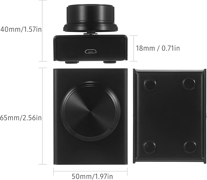USB Volume Control Knob USB Volume Control Knob One Key Mute Volume Controller for Computer Laptop Plug and Play PC Speaker Audio Adjuster Compatible with Win 10/8/ 7/ Vista/XP/Mac