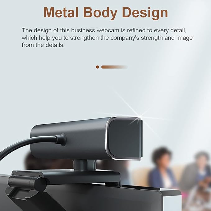 1080p Business Webcam with Built-in Microphone Autofocus Full Web Computer Camera