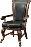 Furniture of America Enschede Faux Leather Gaming Chair in Cherry (Set of 2)