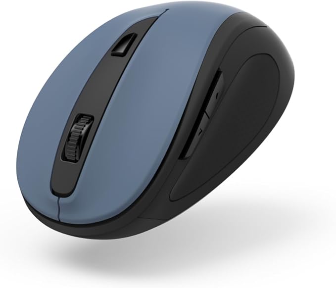 Hama Ergonomic Wireless Mouse Wireless (6 Buttons 2.4GHz 800/1200/1600 dpi Optical Mouse Wireless Wireless Mouse Ergonomic Computer Mouse for Laptop/PC/Notebook Right-Handed USB Receiver