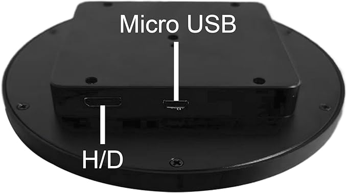 VSDISPLAY 3.4 Inch Round LCD Monitor 800x800 Circle Display for PC Case Secondary Screen Monitoring Computer PC Case DataBlack