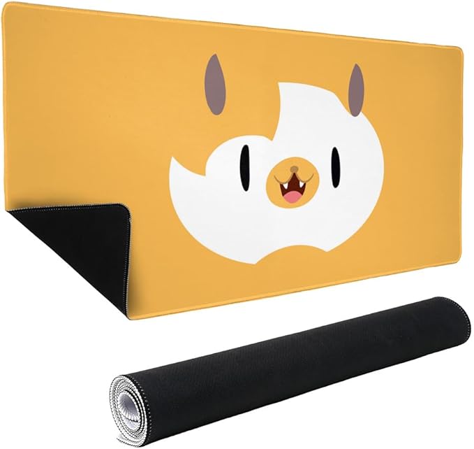Adventure Time Cake Head Large Gaming Mouse Pad Desk Mat with Stitched Edges Non-Slip Base for Gamer Home and Office 31.5 x 15.7