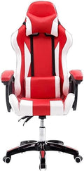Office Chair E-Sports Chair Ergonomic Office Chair Swivel Leather Table and Chair High Back Multifunctional Gaming Chair Chair (Color : Red White) Needed